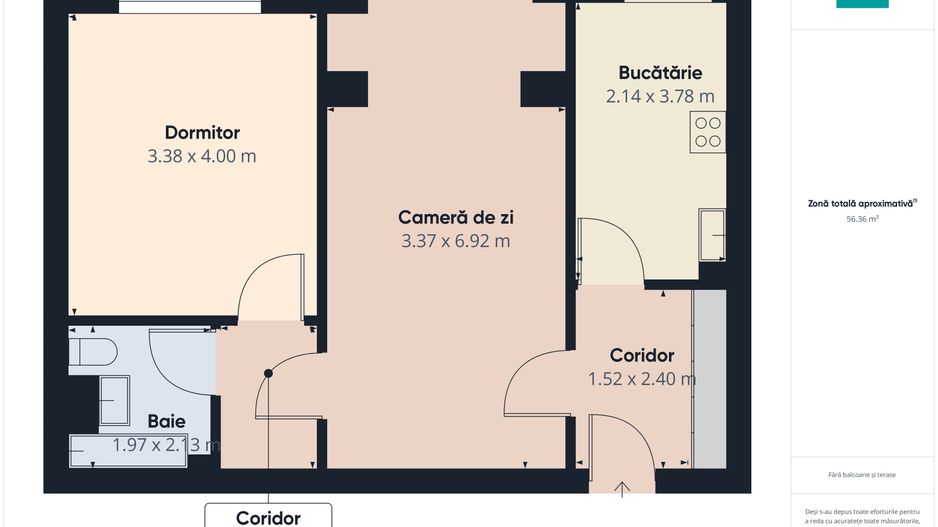 Apartament cu 2 camere Circumvalațiunii lângă Kaufland - Poză 4