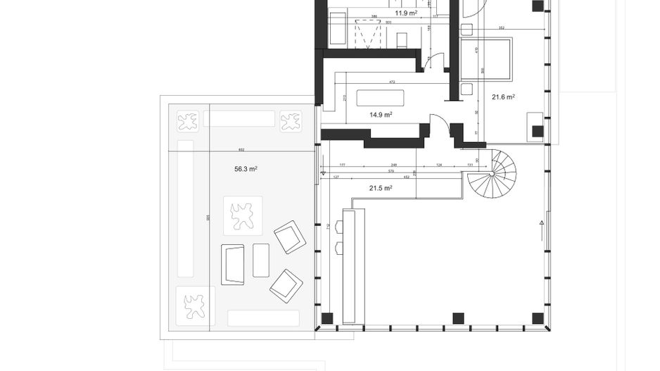 Floreasca | Penthouse | Duplex | Pescariu | Terasa - Schiță 28
