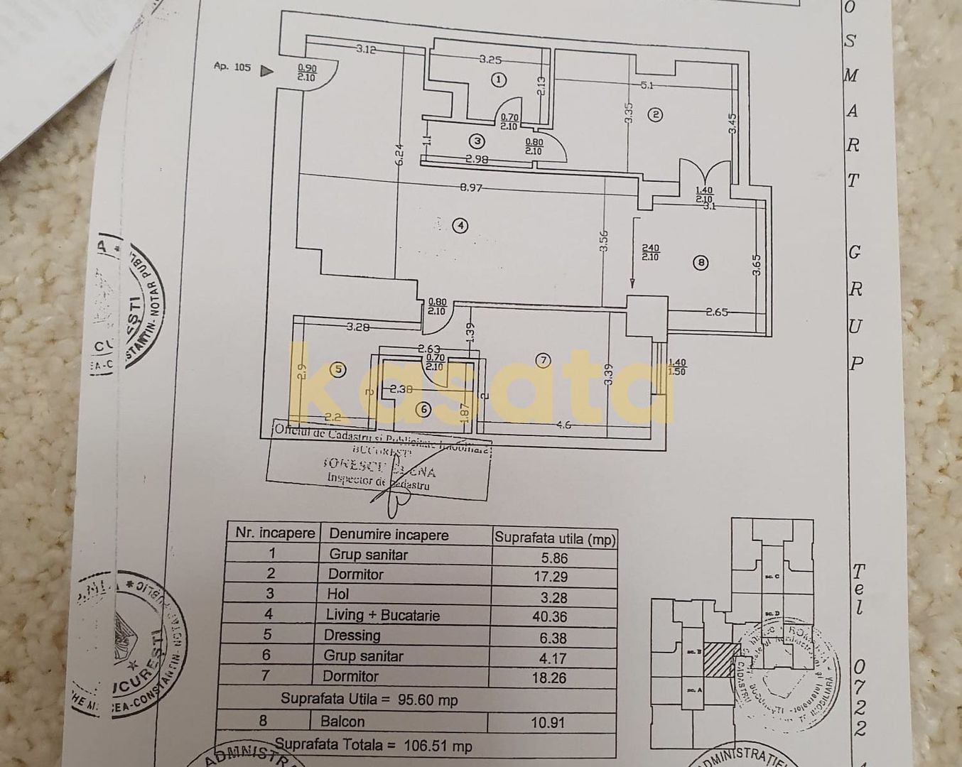 Apartament 3 camere | Upground | Zona de Nord | Premium - Poză 23