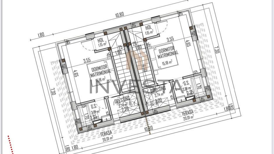 Duplex premium cu panorama, strada retrasa, zona Andrei Muresanu - Schiță 12