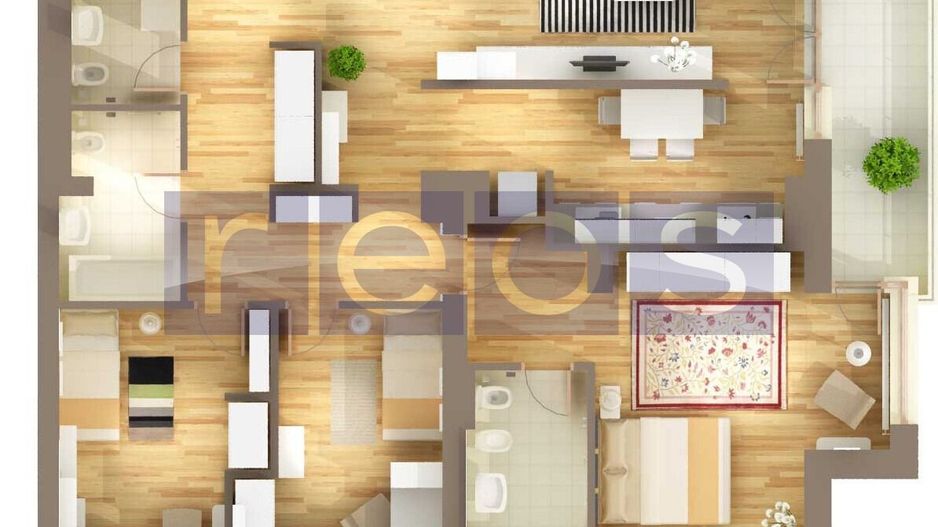 VANZARE APARTAMENT DEOSEBIT 140MP | 4CAMERE | MOBILAT-UTILAT | PARCARE - Poză 11