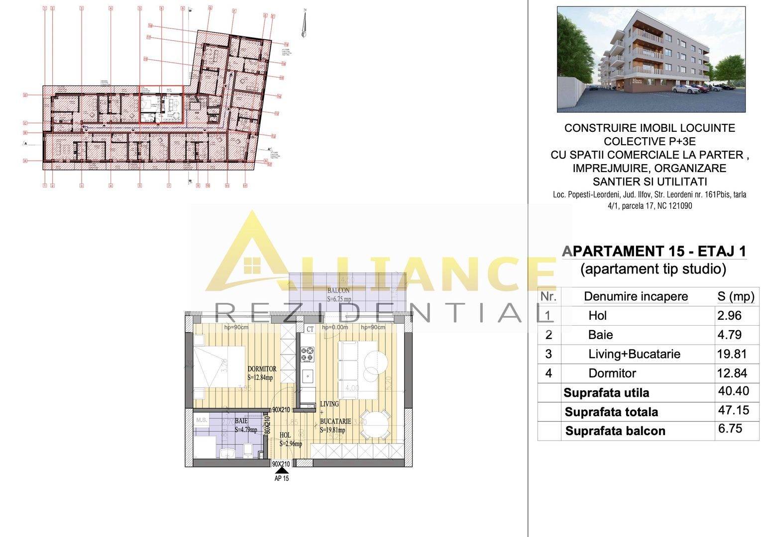 ⁠Proiect Rezidențial Nou – Garsoniere, Studiouri și Apartamente - Poză 12