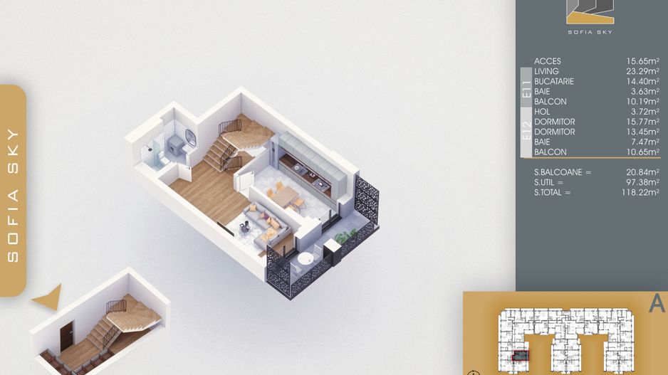 3 camere duplex - receptie executata Titan Pallady  7 min Metrou N Teclu - Schiță 12