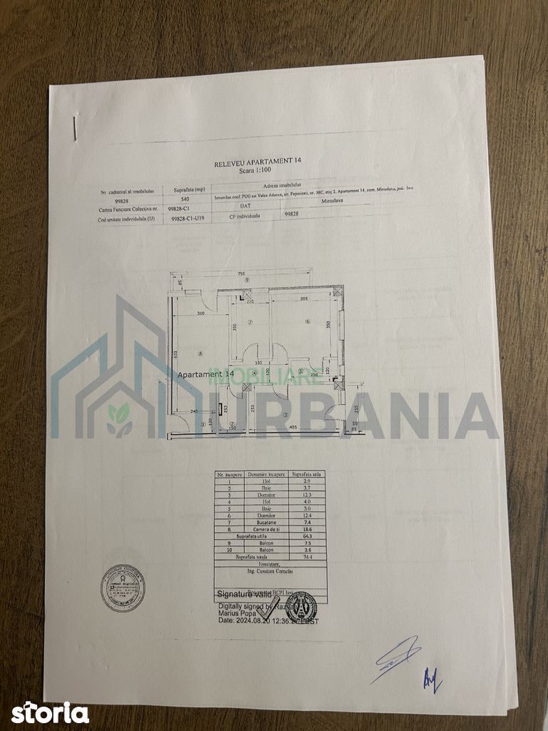 Apartament 3 camere, 2 băi, 2 balcoane, boxă și loc parcare, TVA inclus, Miroslava - Poză 13