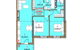 Vânzare, apartament, 2 camere, str. Nicolae Dimo sectorul Durlești - Poză 3