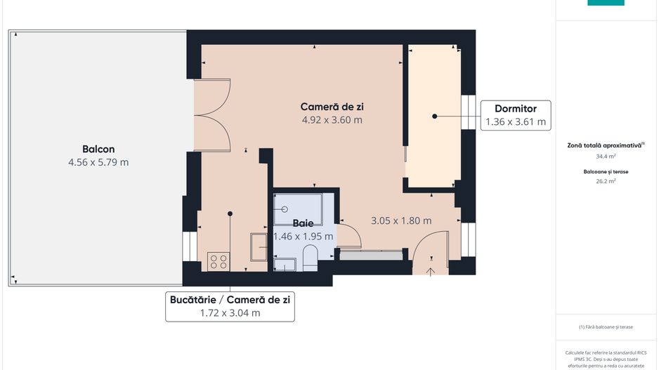 Apartament de închiriat – zona centrală Arad - Poză 2