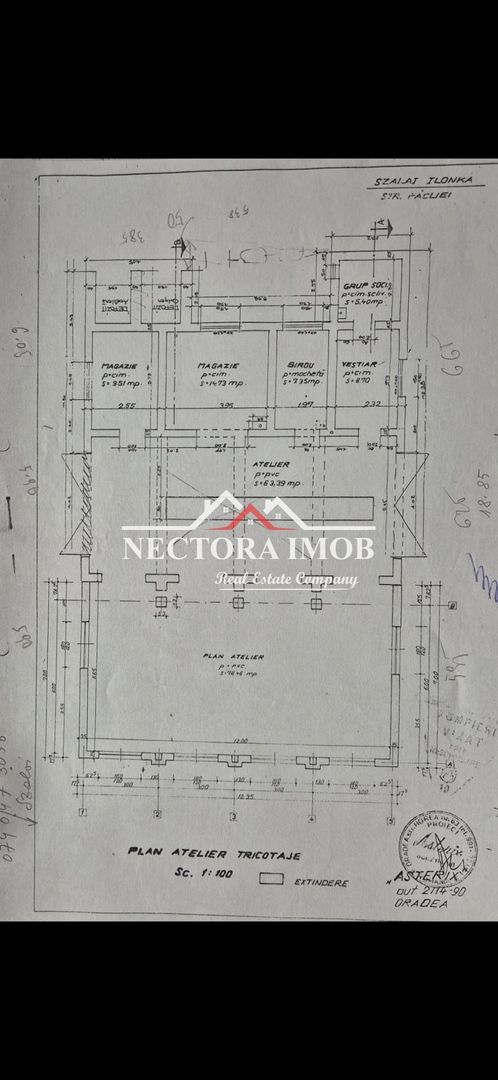NECTORA IMOB-Spatiu industrial/Hala,225 mp+1200 mp teren, Str. Facliei - Poză 11