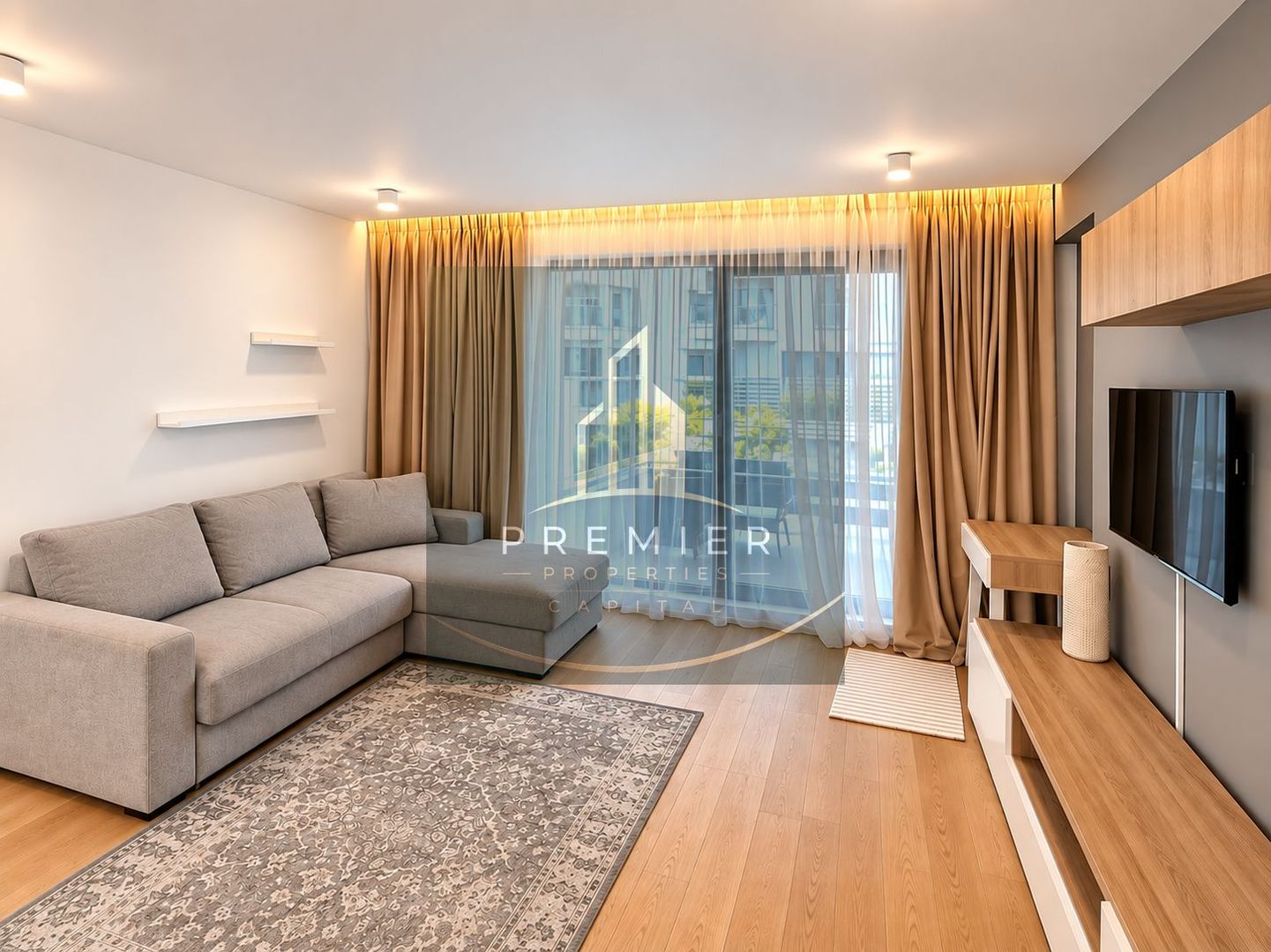 Apartament 2 camere de închiriat One Herăstrău Plaza, terasă 35 mp - Poză 1