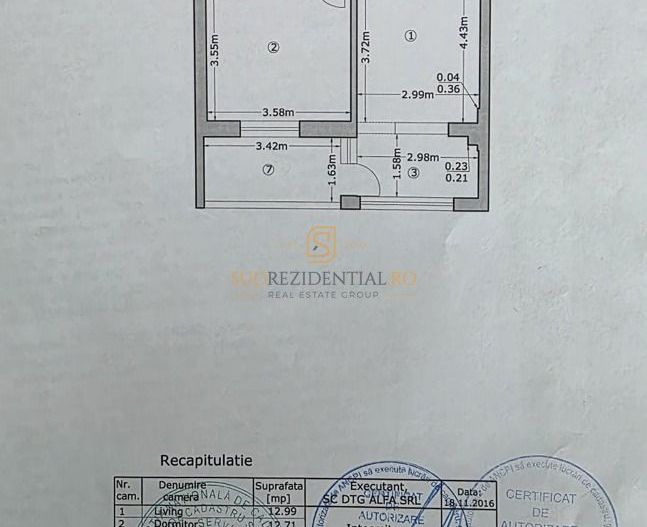 Apartament 2 camere, loc de parcare, acces metrou Dimitrie Leonida - Schiță 5