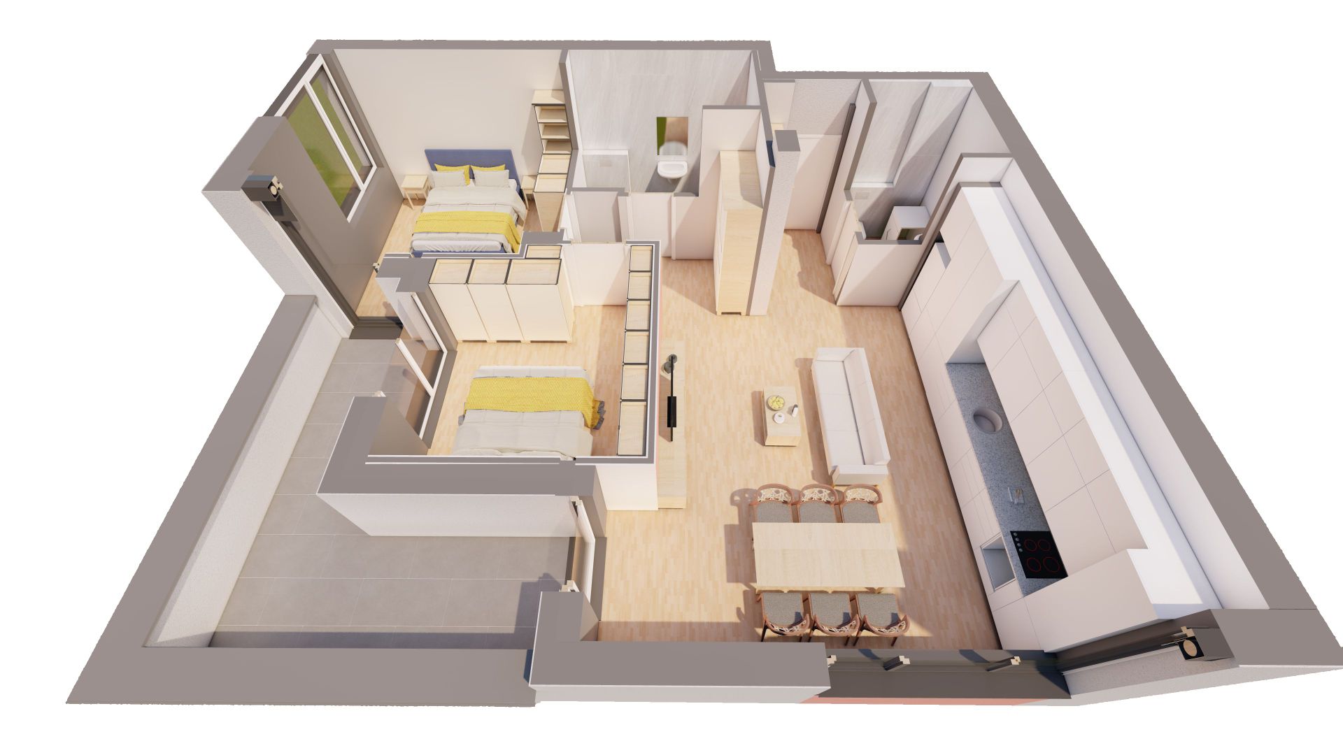 De vanzare PENTHOUSE într-un bloc nou marca ARED Comision 0% - Poză 1