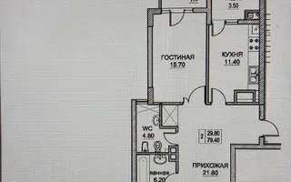 Vânzare, apartament, 2 camere, bd. Dacia, Botanica - Schiță 18