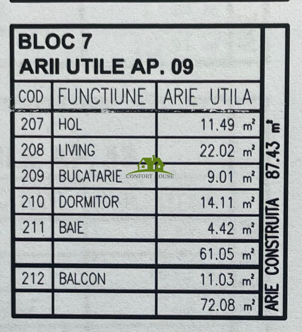 Apartament 2 camere, bloc nou, P+3, Ap.09, Et.2, Bl.7 - CP2462954 - Poză 7