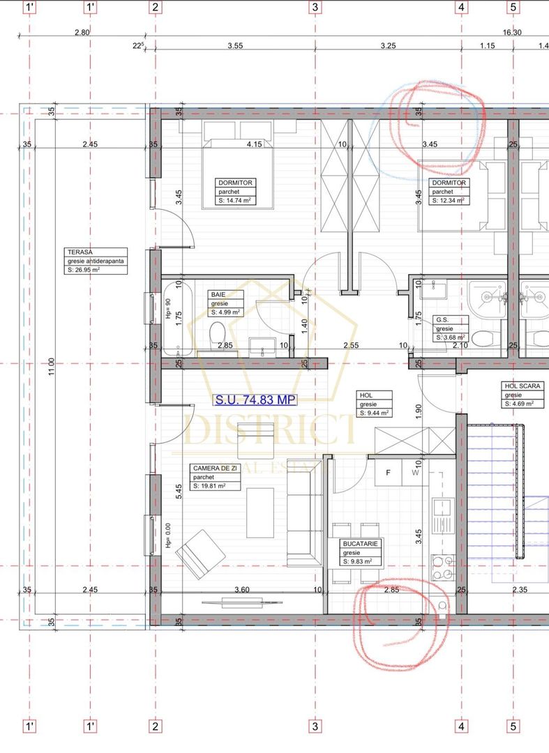 Penthouse cu 3 camere si terasa de 27mp | zona Neptun | Giroc - Poză 3