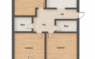 Apartament 3 camere Decomandat | 2 Bai | Terasa | Gheorgheni Nasaud - Poză 8