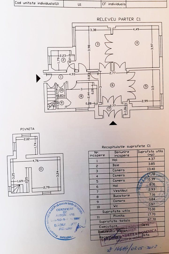 Piata Muncii - Decebal, casa 87 mp totali, 179 mp curte libera, - Poză 35