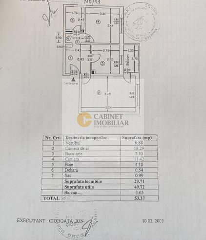 2 Camere-54MP | Decomandat | 1986 | Creditabil | 2/4 | M Crangasi 7min - Schiță 13