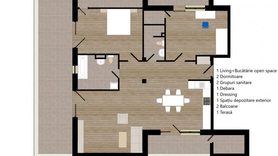 Zorilor Residence, Apartamente Noi 2-3-4 camere - Str. Zorilor - Carei - Poză 17