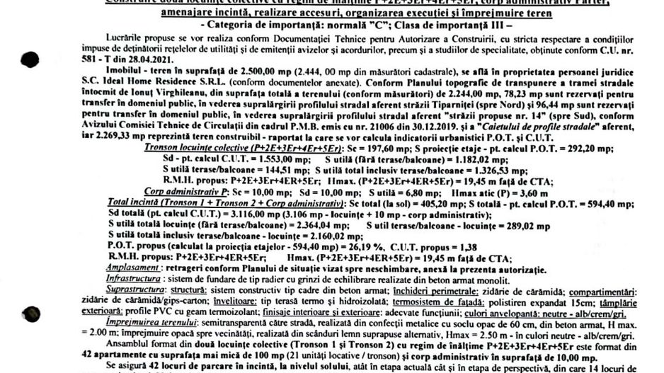 BRASADAS vinde teren INTRAVILAN zona GIURGIULUI 2444MP cu AUTORIZATIE - Poză 2
