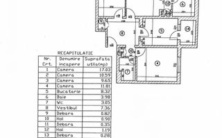 Apartament 4 camere – 10 min metrou Dristor - Schiță 8