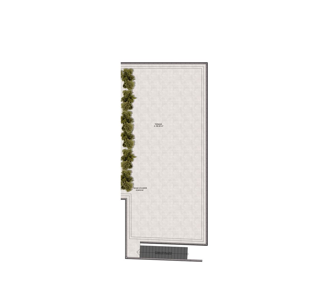 Apartament 4 camere nou, cu terasa  Pta-Unirii AP15B - Schiță 4