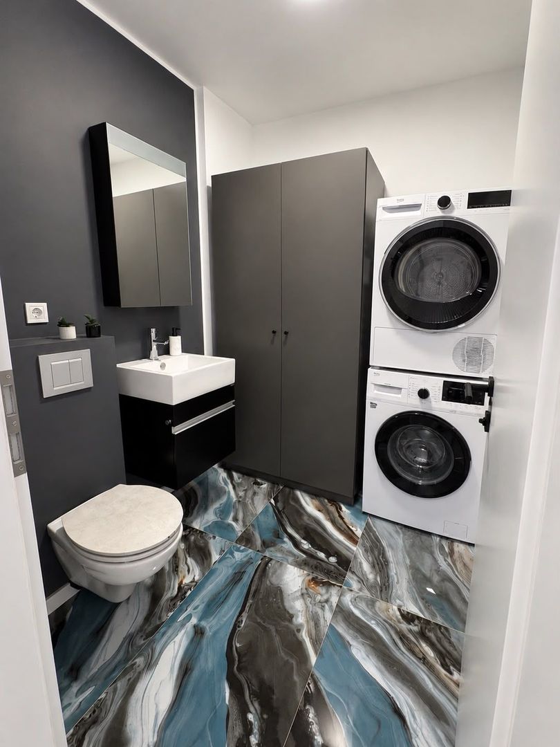 Apartament 62.7 mp utili, 2 bai, 2 balcoane si 2 locuri de parcare - Poză 6