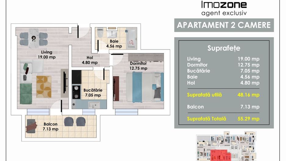 2 Camere | la 3 min de Metrou Pacii | Decomandat | Balcon | Bucatarie Inchisa - Poză 1