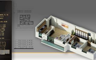 Zona Soarelui / Apartament cu 3 camere / Etaj 1 / Ultrafinisat - Poză 1