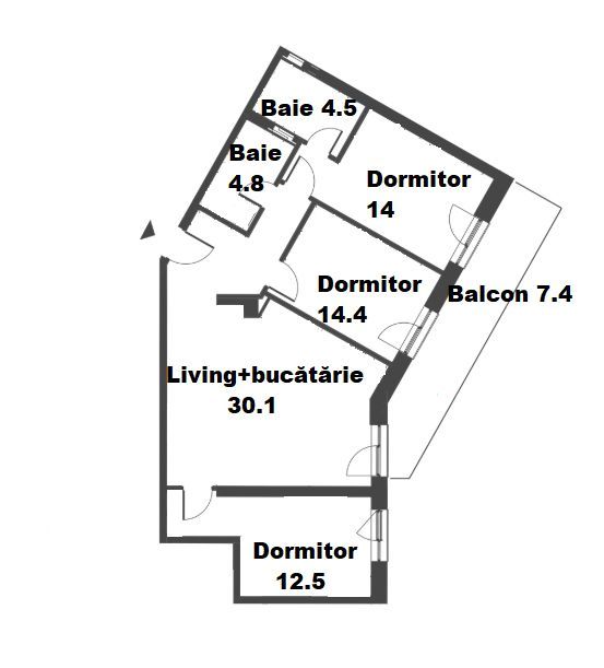 Apartament 4 camere | Semicentral | Bloc nou | Terasă - Poză 1