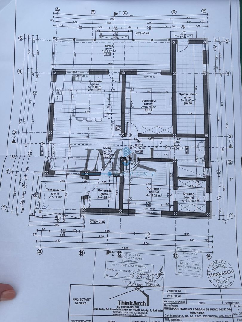 Teren cu fundație si proiect autorizat de vânzare in Blandiana - Poză 6