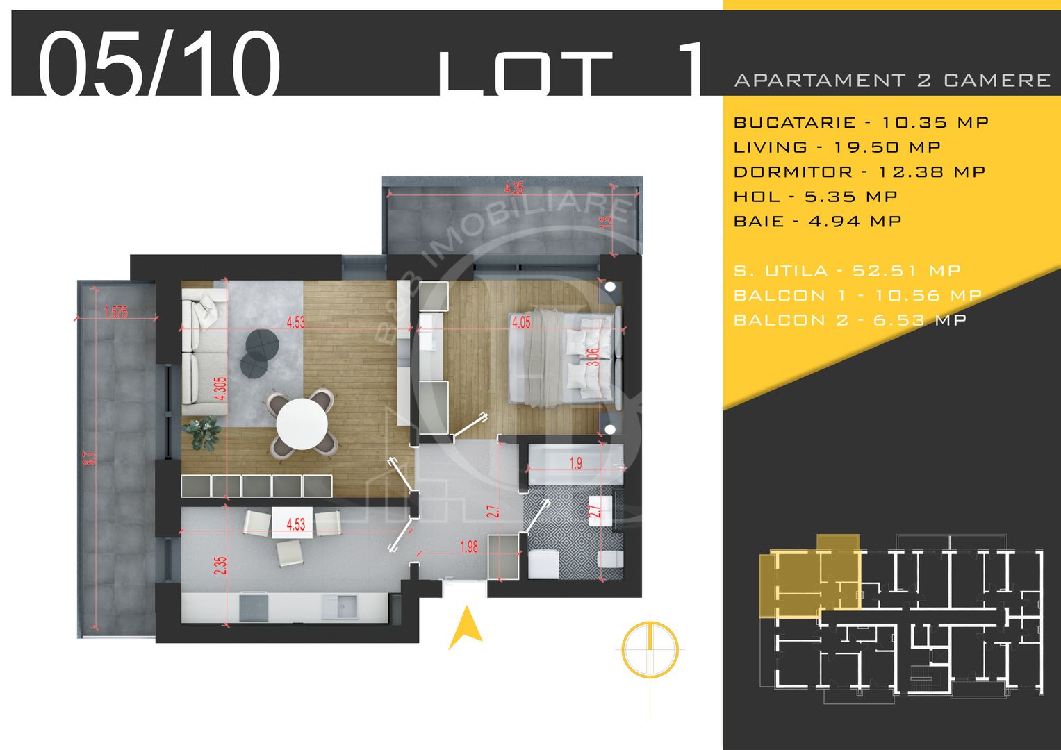 2 camere  Titan Pallady  Metrou Nicolae Teclu - Schiță 11