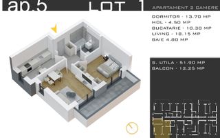 Apartament 2 camere decomandate Theodor Pallady Metrou Teclu - Poză 2