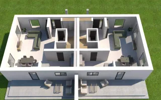 Duplex de vaznzare sat Sasar cartier nou de case spatioase - Poză 14