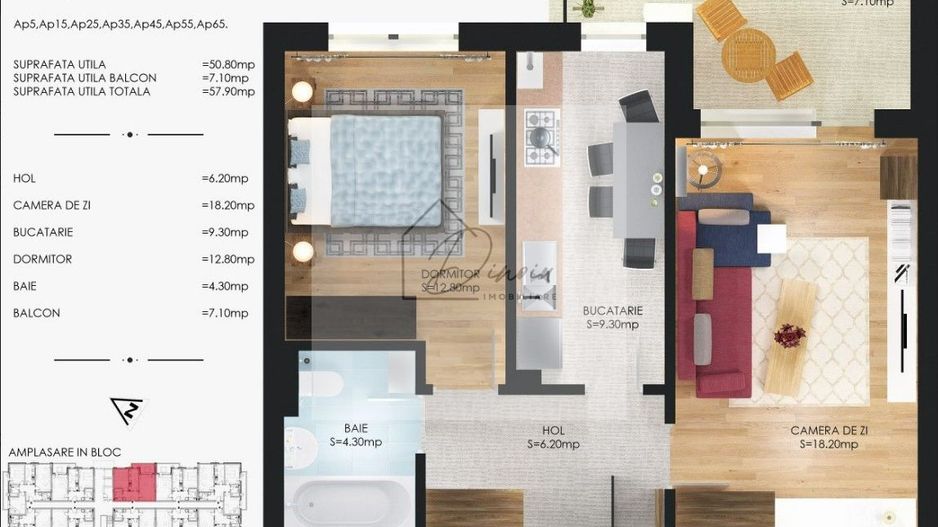 Apartament 2 camere Metalurgiei I Cartier Solar I finalizat - Poză 6