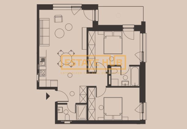 Apartament nou FINISAT 3 camere | Zona Centrala | Comision 0% - Poză 2