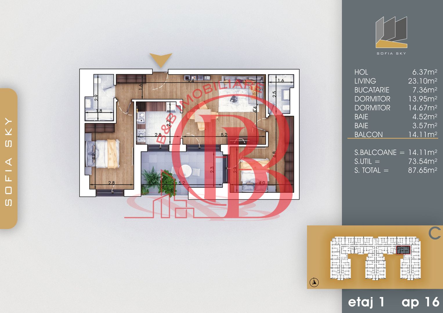 3 camere finalizat 7 minute Metrou Nicolae Teclu - Poză 8