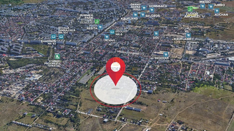 Teren intravilan 1013 mp cu dubla deschidere str. Tiparnitei, Sector 5 - Poză 4