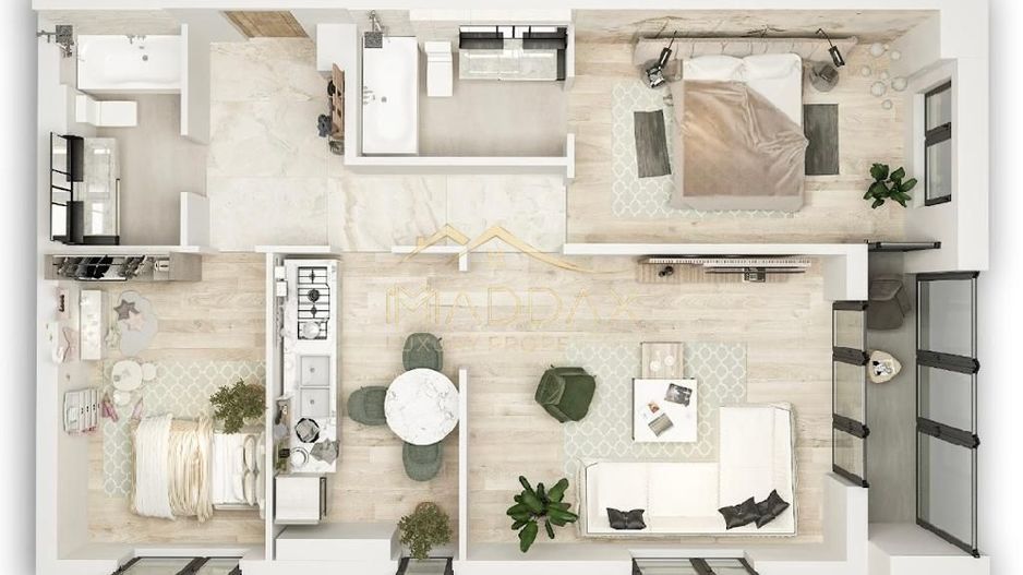 Apartament 3 camere***102 mp***NOU***ultrafinisat//OMV Pipera - Schiță 22