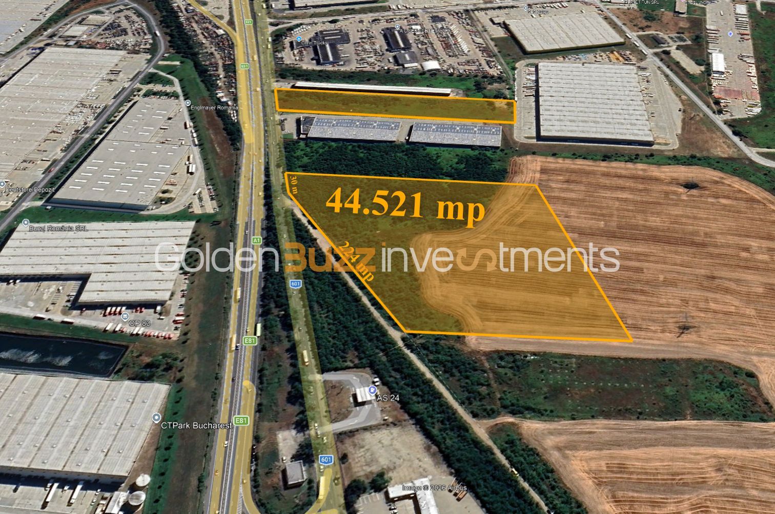 Teren industrial premium – A1 București–Pitești - 4,5 ha - Poză 2