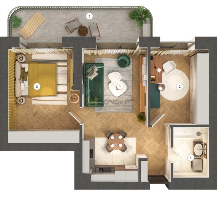 Apartament premium cu 3 camere, Pipera,  vedere superba - Poză 10