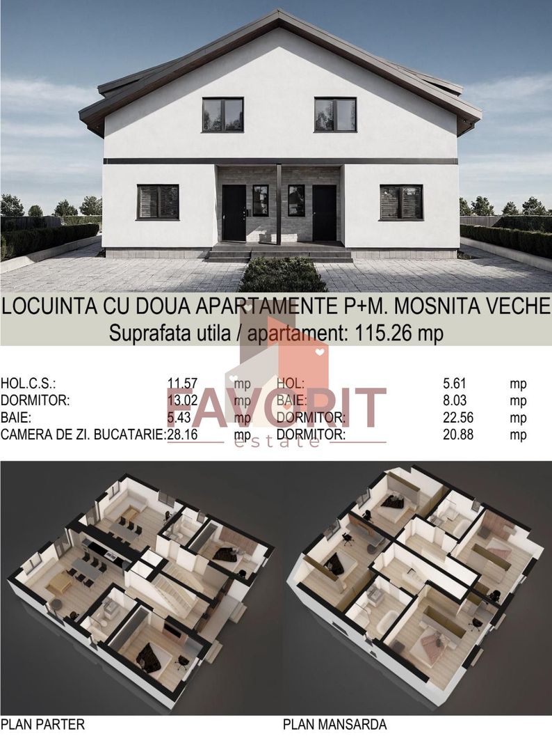 Duplex de vanzare | Zona Lidl 2 | Pozitie excelenta, la asfalt | Utilitati - Poză 3