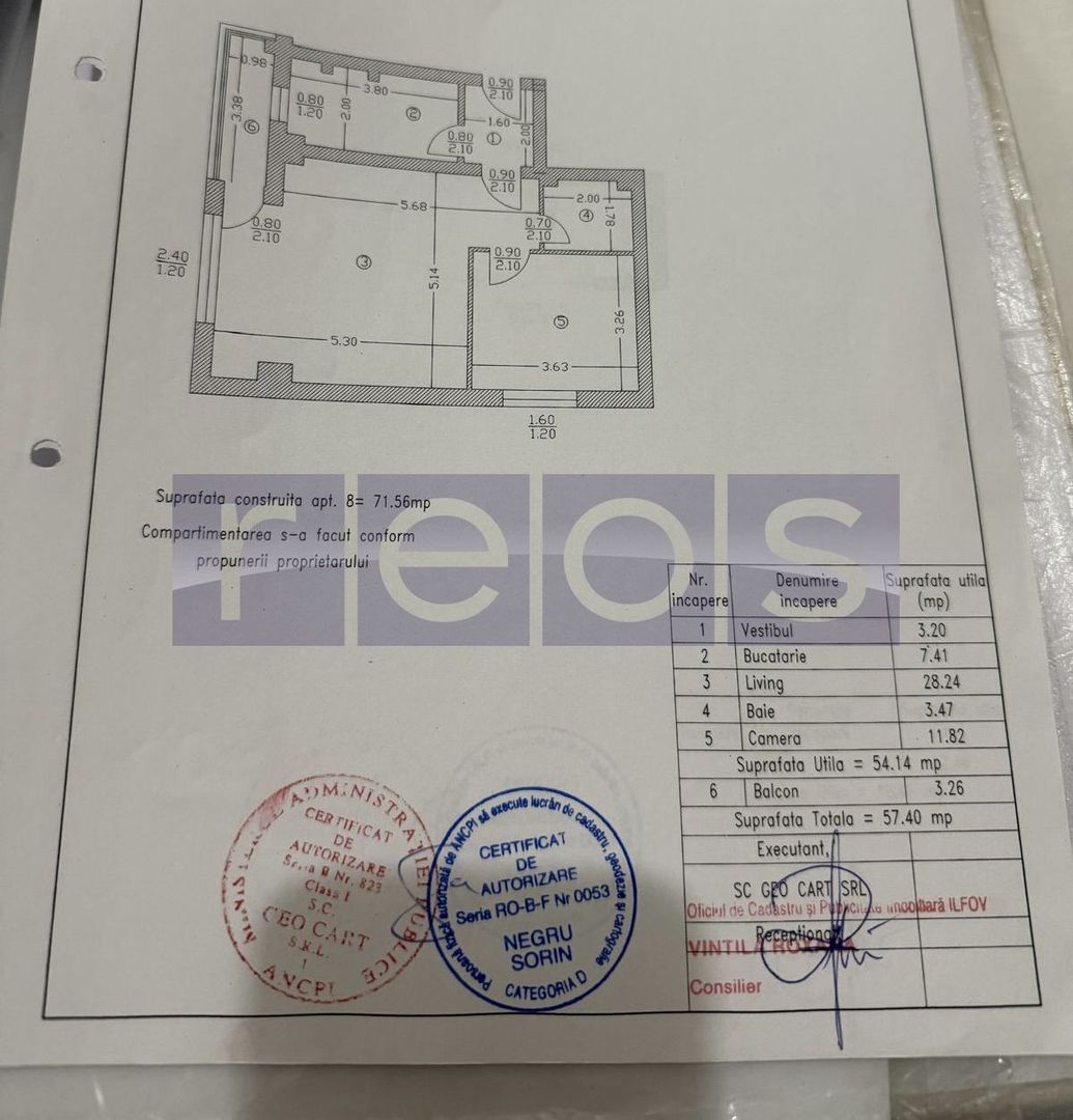 VANZARE 2 CAMERE | VOLUNTARI | MOBILAT | BALCON | PAZA CU BARIERA - Schiță 10