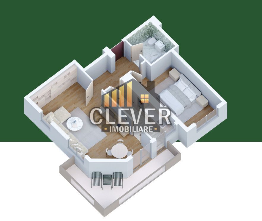 Living 25mp + Balcon 13mp | Apartament Nou 2 Camere in Pallady - Schiță 16