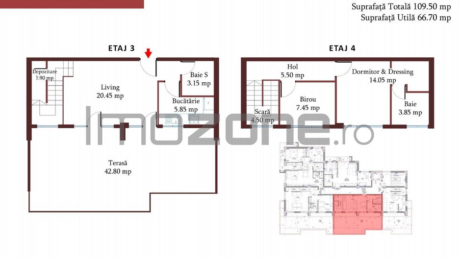 Drumul Taberei - Raul Doamnei, bloc nou, 3 camere- 66 mp+ 43 mp terasa - Poză 1