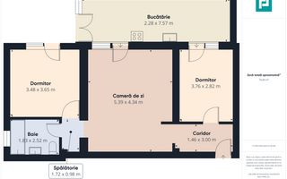Apartament modern cu 3 camere și curte privată generoasă – Dumbrăvița - Poză 3