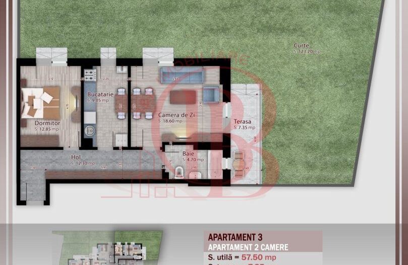 2 camere -gradina proprie Metrou Nicolae Teclu - Schiță 10