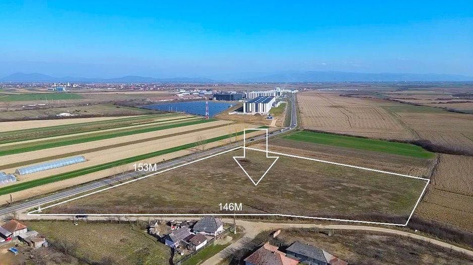 TEREN 14 300 MP CU FRONT 153 M LA DN ,LANGA UAC MEDIESU AURIT - Poză 1