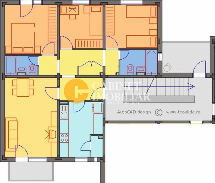 3 Camere Decomandat - Etaj 1 -Frumoasa - Bloc 1984 - Poză 7