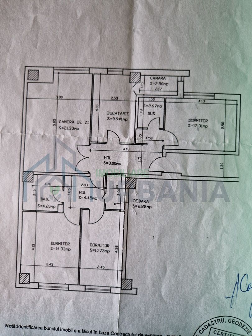 Apartament 4 camere, Ștefan cel Mare, etaj 1, 92,6 mp, 2 terase, 415.000 EUR - Poză 1