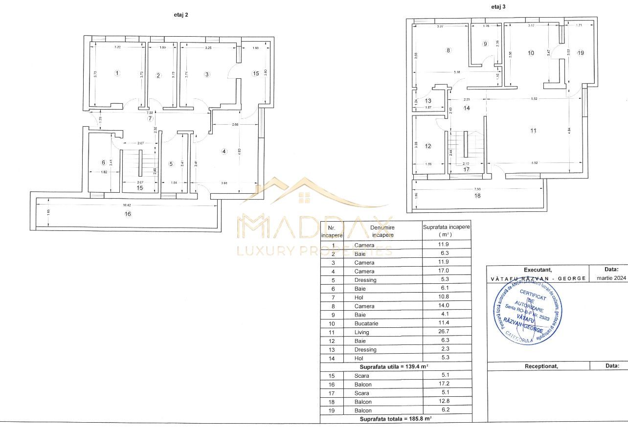 Penthouse **5 camere** 186mp // Iancu Nicolae - Schiță 20