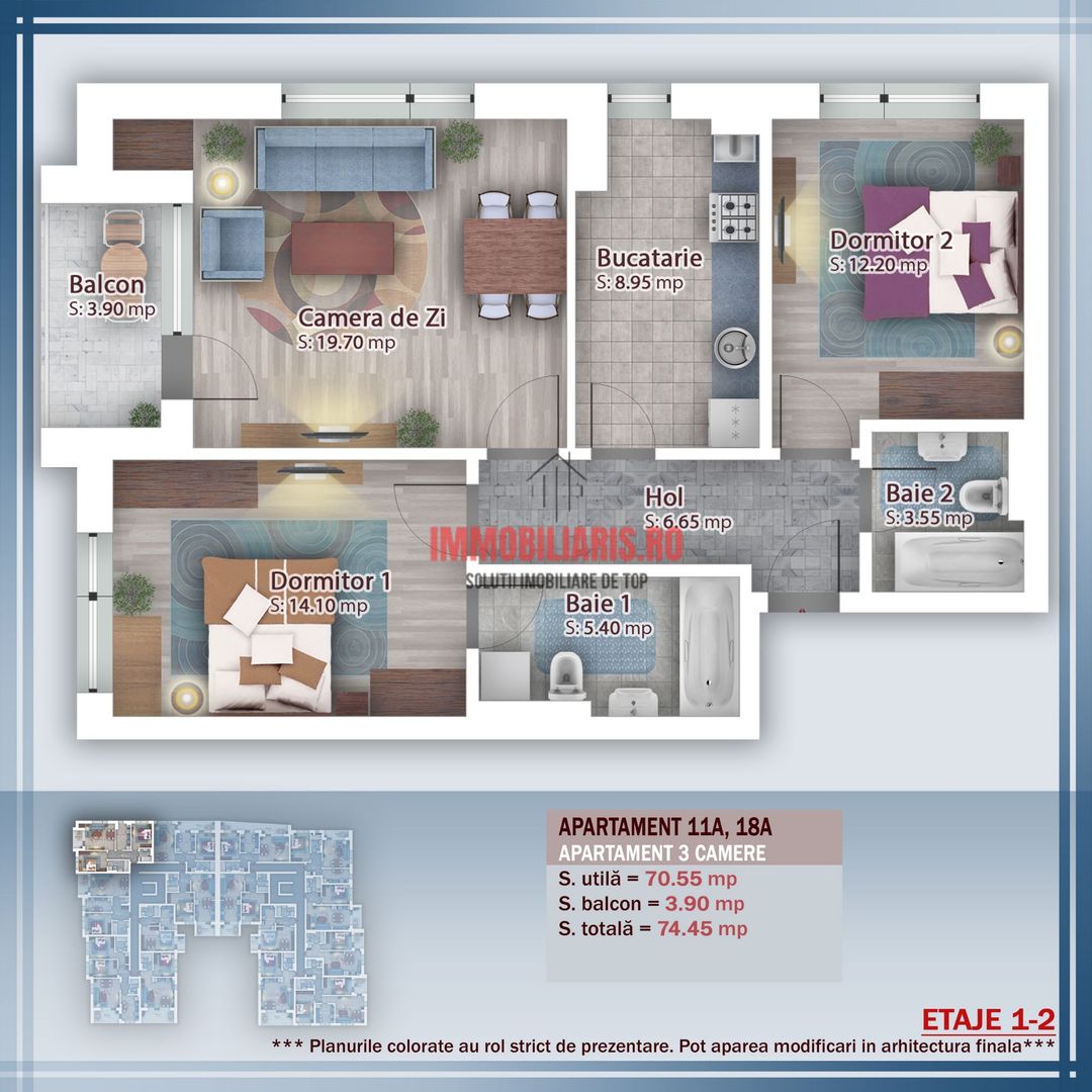 Blvd. 1 Decembrie 1918 - Parcare Subterana - Comision 0% - Schiță 2